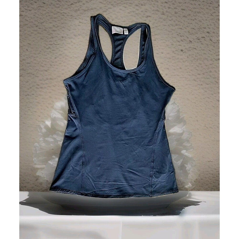 ATHLETA Mesh Inversion Tank Top Black Size Small
